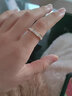 蔓笙不掉色滿(mǎn)鉆鈦鋼指環(huán)潮牌男戒指歐美冷淡嘻哈小眾設計感情侶食指戒 單排戒指默認發(fā)9，其他備注 曬單實(shí)拍圖