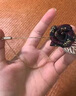 綠喆個(gè)性英倫風(fēng)胸花時(shí)尚宴會禮服西服配飾韓國布藝玫瑰花胸針七夕禮物 帶葉帶鏈 85-2 曬單實(shí)拍圖