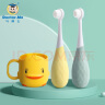 马博士儿童牙刷1-3-6岁婴儿牙刷宝宝刷牙杯漱口杯套装 牙刷*2+小鸭杯 实拍图