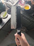 三本盛 日本切菜刀家用廚房刀具鍛打廚刀不銹鋼切片刀進(jìn)口廚師刀具切肉 中華大菜刀【黑彩木】 曬單實(shí)拍圖
