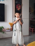 G.DUCKKIDS兒童漢服男童夏季兒童唐裝國學(xué)中國風(fēng)表演出服古風(fēng)小男孩夏裝套裝 云龍漢服綠色geqomki 130碼建議身高120-130cm年齡7-8 曬單實拍圖