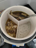 韓派（HAP）電壓力鍋家用三格內(nèi)膽電飯煲多功能鴛鴦膽電火鍋智能高壓力鍋 語音陶瓷釉款【三格膽+不粘膽+蒸盤+雙蓋】 5L 曬單實(shí)拍圖