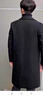 羅蒙（ROMON）高端風(fēng)衣男士秋冬季毛呢大衣中長(cháng)款羊毛呢外套男裝加棉加厚修身 黑色 XL 180建議140-155斤 曬單實(shí)拍圖