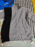 紅蜻蜓 針織衫女秋冬季高領(lǐng)毛衣女上衣外穿打底衫內搭套頭時(shí)尚女裝線(xiàn)衣 6057#A加絨灰+黑 均碼 曬單實(shí)拍圖