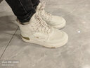 回力女鞋秋冬季百搭防風(fēng)高幫板鞋子女韓版增高休閑運動(dòng)鞋女防水耐磨 米白/百搭增高款 40 曬單實(shí)拍圖
