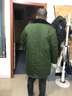 恒源祥老款軍大棉襖大衣男冬季加厚保暖軍棉上衣女短款老式軍綠色防寒 軍綠中長(zhǎng)棉里款-可拆內(nèi)膽(衣長(zhǎng)10 均碼 【適合身高160-190厘米，體 曬單實(shí)拍圖