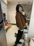 綴櫻羊羔毛外套女皮毛一體小個(gè)子加厚2025新款鹿皮絨小香風(fēng)短款外套 圖片色 S 曬單實(shí)拍圖