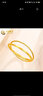 中國(guó)黃金（CHINA GOLD）四葉草黃金手鐲雙環(huán)素圈金手鐲光面金鐲子生日禮物女情人節(jié)禮物 約22g【58圈口】 曬單實(shí)拍圖