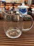 禾器·炫彩茶具配件高階澄然茶海高硼硅耐高溫加厚玻璃公道杯水杯茶杯分茶器 澄然茶海320ml（藍吟） 曬單實拍圖