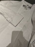 羅蒙（ROMON）新款燕子領(lǐng)新郎結婚晚禮服男士襯衫 法式袖扣婚慶寬松長(cháng)袖商務(wù)款 L9888-1【白色】 42 曬單實(shí)拍圖