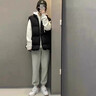 品牌羽絨馬甲男士秋冬新款潮流外穿立領保暖加厚背心坎肩冬裝外套 白色 XL 曬單實拍圖