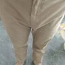 JASONWOOD官方正品高端品牌休閑褲男2025年夏季新款修身直筒男褲春夏褲子男 卡其色秋季款【現(xiàn)貨速達(dá)】 XXS 33建議【140斤-150斤】 曬單實(shí)拍圖