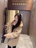 莫代爾工裝外套女2025春秋冬新款沖鋒上衣加絨加厚初高中學(xué)生百搭?yuàn)A克 加絨 米色-加厚 M 85-100斤 曬單實(shí)拍圖
