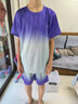 G.duck兒童裝男童夏裝套裝2025新款中大童男孩夏季短袖夏款運動(dòng)潮牌帥氣 紫色 170 cm(170cm) 曬單實(shí)拍圖
