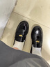 珂卡芙（KEKAFU）樂福鞋女鞋2024春季新款制服鞋子女小皮鞋女百搭休閑鞋女淺口單鞋 黑色 跟高2CM 37 曬單實拍圖