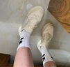 美洋（MEIYANG）棉花糖厚底鞋新升級輕便透氣立體百搭防滑飛織鞋時(shí)尚輕薄休閑鞋女 米白色 39 曬單實(shí)拍圖