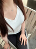 ALLOVE純銀項鏈女嘴唇鏈diy素鏈無吊墜鎖骨鏈替換素鏈子百搭萬能裸鏈條 曬單實拍圖