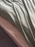 雅鹿床上四件套磨毛床单被套单人宿舍被罩纯色简约水洗棉冬季床上用品 浅绿+浅驼 四件套1.8m床【被套180*220cm】 实拍图