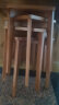 家逸凳子家用实木小板凳餐厅椅子创意方凳可叠放吧台矮凳 实拍图