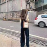 VEOX牛仔背帶褲女韓版寬松減齡2025年新款時尚秋冬直筒高腰連體褲長褲 深藍色 2XL 曬單實拍圖