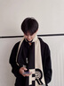 Charm Kendo圍巾男秋冬季百搭高檔保暖穿搭輕奢風(fēng)生新年生日禮物送男生 送男朋友實(shí)用老公 黑色 曬單實(shí)拍圖
