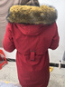 皮爾卡丹（pierre cardin）女裝派克服女2025冬新款貂可拆卸內(nèi)膽皮毛一體長款加絨加厚皮草外 長*款紅色外殼-姜黃色內(nèi)膽 110厘 L 110-125斤 曬單實拍圖