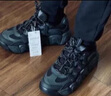 FILA 斐樂(lè )官方男鞋CROISSANT摩登運動(dòng)鞋可頌鞋老爹鞋 黑/影黑灰-BC 40.5 曬單實(shí)拍圖