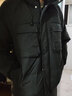 Canelin Kiskha鴨絨羽絨服男2025冬季厚款大碼保暖防寒衣服潮牌男裝冬裝外套 黑色羽絨服 3XL 碼 體重170-185斤 曬單實拍圖