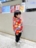 B.Duck小黃鴨童裝男童羽絨服小童衣服白鴨絨厚款保暖兒童新年紅色過(guò)年服 中國(guó)紅 110 cm 曬單實(shí)拍圖