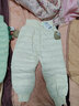 童泰冬季5個(gè)月-4歲嬰兒衣服寶寶外出褲子兒童羽絨褲保暖褲子 米白 110 cm 曬單實(shí)拍圖