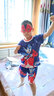 迪士尼奧特曼套裝兒童夏裝童裝2023新款小童衣服夏季男童兩件套寶寶男孩 藍色（短袖夏款） 120cm 曬單實拍圖