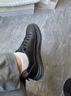 希與菡特大碼男鞋加大加寬45腳胖腳肥大號休閑鞋46大腳男士板鞋47皮鞋48 256全黑 48 曬單實(shí)拍圖
