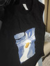 nasawassup聯(lián)名夏季蠟筆小新印花無(wú)袖t恤男女情侶百搭潮流寬松坎肩背心 黑色【探頭鴨-背心 XL 120斤-140斤 曬單實(shí)拍圖