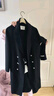 獨束大碼女裝【琥珀大衣】全羊毛呢大衣2024年冬新款質(zhì)感優(yōu)雅新復古 靜謐黑 XL (尺碼：3) 曬單實(shí)拍圖