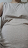 nest designs孕產(chǎn)婦家居服女士哺乳背心月子服產(chǎn)婦外出竹輕盈哺乳上衣 暖香褐 M 曬單實(shí)拍圖