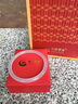中國(guó)黃金（CHINA GOLD）天青凍玉髓手鐲年輕款女叮當(dāng)鐲子玉鐲七夕情人節(jié)禮物送女友老婆 6mm天青凍手鐲-58圈口【玫瑰禮盒】 曬單實(shí)拍圖