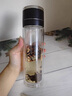 ZSR高檔一鍵開(kāi)蓋車(chē)載雙層玻璃杯男士辦公室保溫水杯茶杯速開(kāi)啟茶水分 550毫升黑【速開(kāi)雙層加厚防爆防 曬單實(shí)拍圖