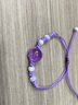 頂妃（DING FEI）手串干花粉色滿(mǎn)天星手鏈可調節學(xué)生女小清新新款 紫色滿(mǎn)天星SL0315  A29-101 曬單實(shí)拍圖