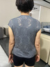 恒源祥2024夏季新短薄款100真絲桑蠶絲短袖t恤女士針織衫寬松冰.絲上衣 雅致灰 XL 曬單實拍圖
