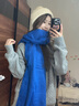 妙奕嘉圍巾男女保暖圍脖冬季生日禮物送男友潮流韓版學(xué)生格子情侶圍巾雙面圣誕格圍巾【紅米色】 曬單實(shí)拍圖