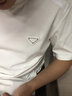 PRIDEME輕奢高級感夏季薄款圓領(lǐng)白色t恤男短袖修身休閑時(shí)尚百搭男士半袖 BNS2586-白色 XL【體重建議：130-150斤】 曬單實(shí)拍圖