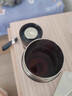 禾艾蘇（heisou） 茶水分離杯保溫杯男女士高顏值水杯304不銹鋼泡茶杯便攜杯子 睿智黑-500ml 曬單實(shí)拍圖