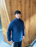 奧索卡OZARK抓絨立領(lǐng)T恤男 秋冬新款PIMA超輕抓絨半拉鏈套頭衫 3112592 深花藍-202 2XL/185 曬單實(shí)拍圖
