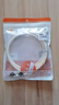 秋葉原（CHOSEAL） SYWV-75歐姆同軸電纜線 有線電視RF射頻線雙層屏蔽高清閉路線機頂盒線 白色有線電視射頻線QS325 1米 曬單實拍圖