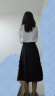 初申 半身裙女时尚高腰A字显瘦通勤纯色OL大摆伞裙S136B2749 黑色 M  晒单实拍图