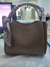 憧憬主義（VSOXS）休閑手提包包女新款菜籃子媽媽水桶包女士生日禮物百搭通勤斜挎包 棕色 曬單實(shí)拍圖
