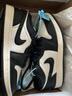 耐克（NIKE） air jordan 1 耐克男鞋春季新款女鞋aj1低幫板鞋休閑籃球鞋 FB9893-101 黑白 熊貓 37.5 曬單實(shí)拍圖