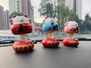 吉貓?zhí)脛?chuàng)意招財(cái)貓汽車擺件卡通可愛搖頭發(fā)財(cái)貓車載中控臺裝飾品送禮禮品 招財(cái)【紅色】彈簧貓 曬單實(shí)拍圖