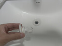摩豪（Mohao）陶瓷洗手盆漏水塞子面盆彈跳芯下水器防臭按壓式臉池洗臉盆配件 【白色陶瓷彈跳芯】-2個(gè)裝 曬單實(shí)拍圖