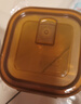 LUNTAYO飯盒食品級(jí)玻璃上班族帶蓋餐碗可微波爐加熱大湯杯保鮮密封便當(dāng)盒 琥珀色方形900ml 曬單實(shí)拍圖
